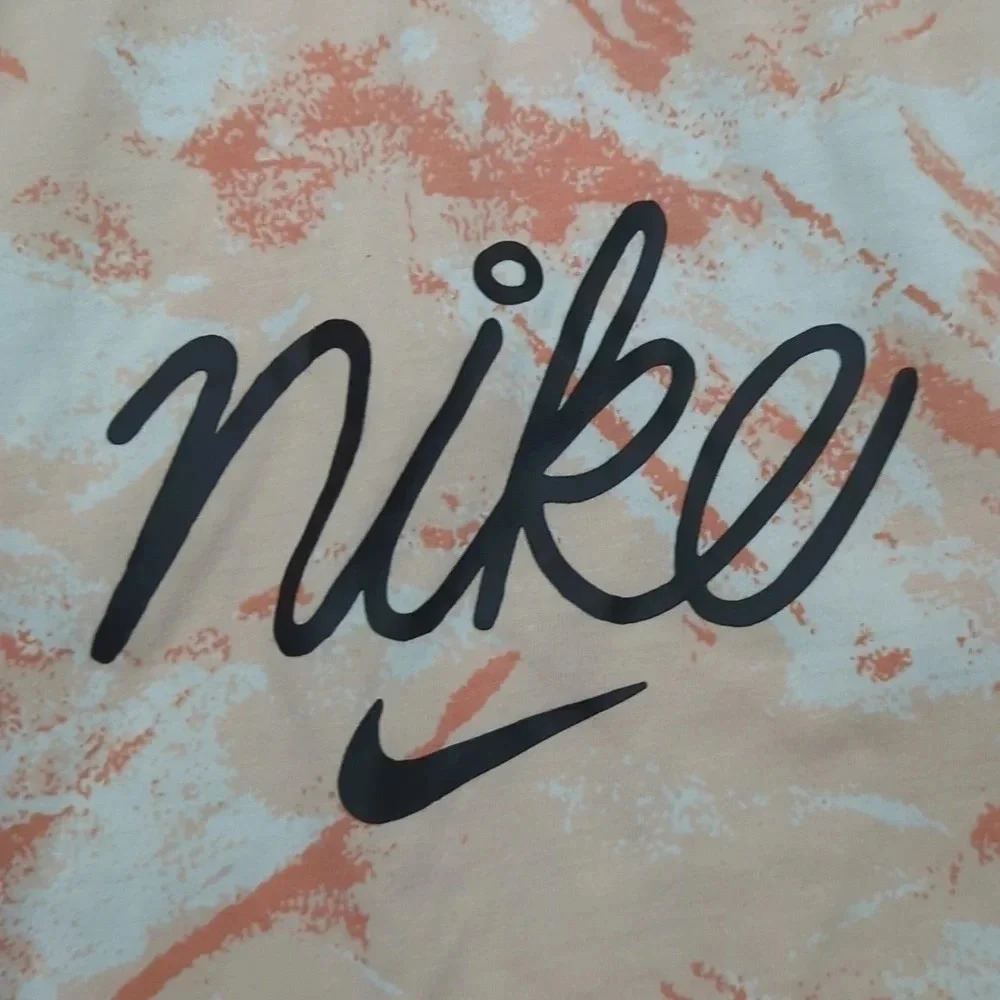 Nike Dri-Fit Muscle Shirt, Color Orange Camouflage Size XS - Picture 10 of 10
